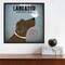 Labrador Coffee Co by Ryan Fowler 16-in. W x 16-in. H. Canvas Wall Art Print Framed in Black
